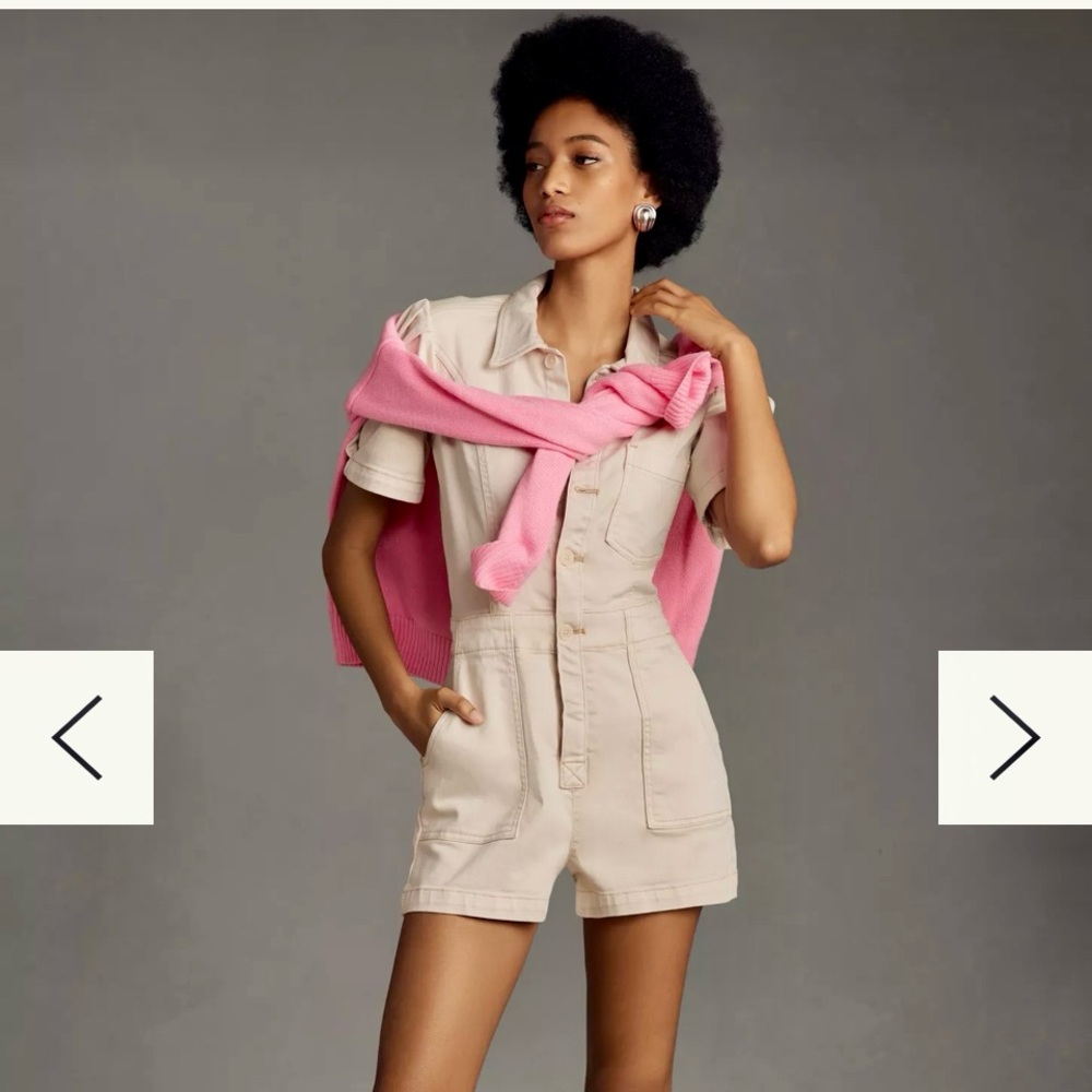 The Kit Utility Romper by Pilcro